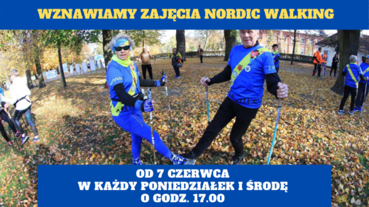 kobieta meżczyzna nordic walking