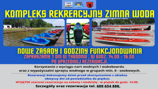 kajaki, narty wodne